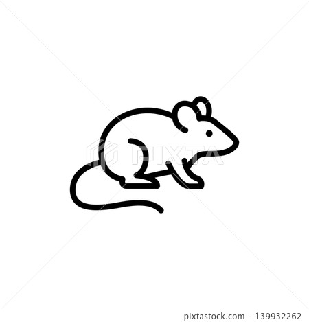 Icon showing a deer mouse, known carrier of hantavirus in various regions. Icon showing a deer mouse, known carrier of hantavirus in various regions. 139932262