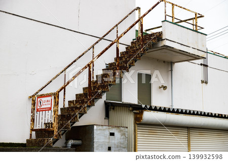 Emergency staircase painting work Emergency staircase painting work 139932598