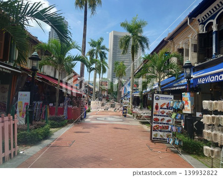 沿著阿拉伯街漫步,街道兩旁棕櫚樹成蔭,店鋪色彩繽紛,令人心曠神怡。 沿著阿拉伯街漫步,街道兩旁棕櫚樹成蔭,店鋪色彩繽紛,令人心曠神怡。 139932822