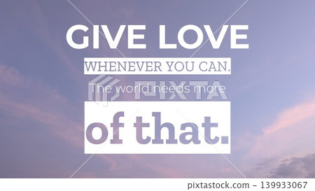 A beautiful gradient of blue, purple, and pink clouds forms the background for a love quote. The words are in white, with a transparent black box behind the last phrase, making the text pop. A beautiful gradient of blue, purple, and pink clouds forms the background for a love quote. The words are in white, with a transparent black box behind the last phrase, making the text pop. 139933067