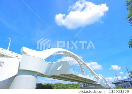 橫跨愛知縣豐田市矢作川的豐田大橋 139933209
