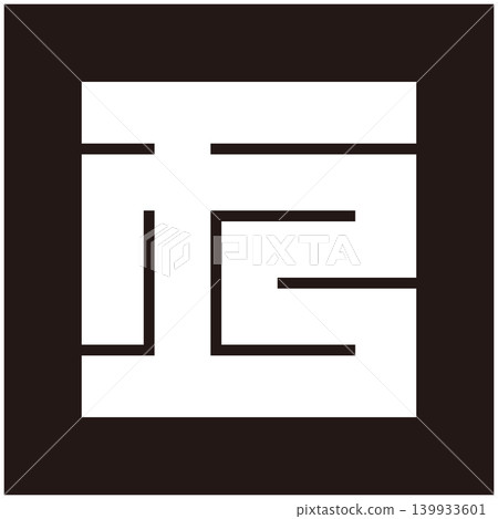 Family crest - Square character - Five (go) 139933601