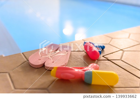 Summer vacation items for the poolside Summer vacation items for the poolside 139933662