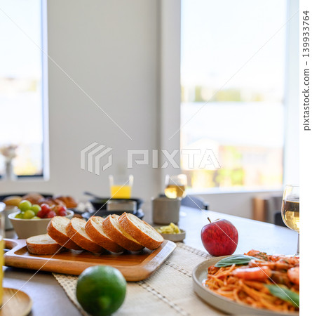 A colorful meal served on the table 139933764