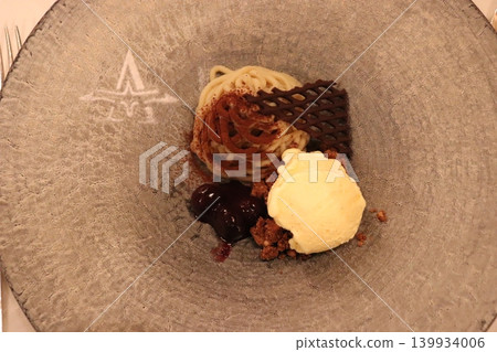 Mont Blanc and ice cream Mont Blanc and ice cream 139934006