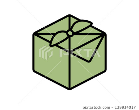 Icon of a box wrapped in a furoshiki cloth Icon of a box wrapped in a furoshiki cloth 139934017