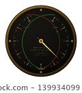 Vintage World War II aircraft variometer gauge 139934099