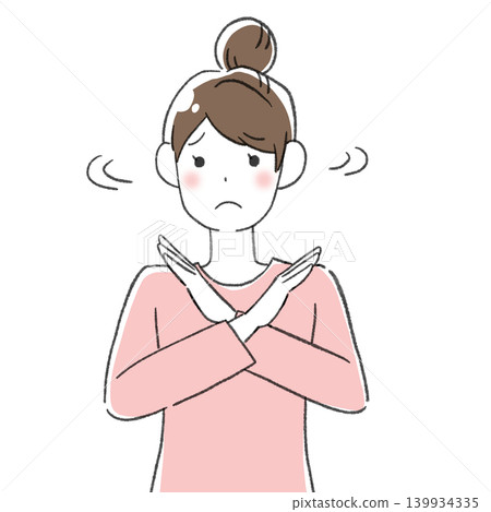 woman refusing woman refusing 139934335