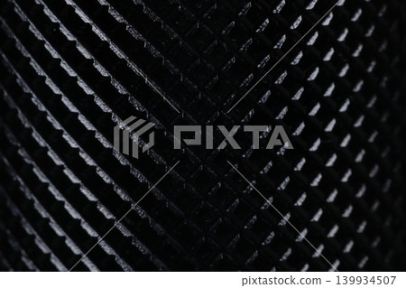 Black metal knurling texture background macro industrial steel close up Black metal knurling texture background macro industrial steel close up 139934507