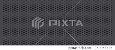 Dark gray perforated metal pattern, matte industrial texture Dark gray perforated metal pattern, matte industrial texture 139934546