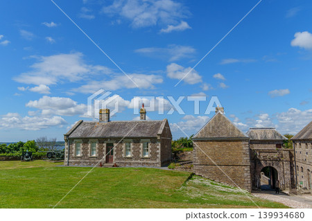 Falmouth at the coast of Cornwall in England 139934680