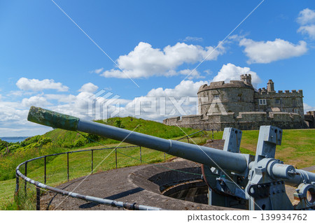 Falmouth at the coast of Cornwall in England 139934762