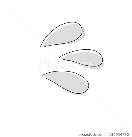 汗水插畫(單色) 汗水插畫(單色) 139934780