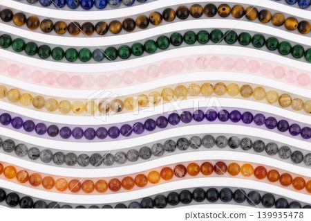 Natural gemstone bead strands for jewelry making DIY accessories Natural gemstone bead strands for jewelry making DIY accessories 139935478