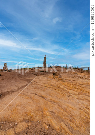 Cabo da Roca monument with cross on cliff in Portugal Cabo da Roca monument with cross on cliff in Portugal 139935503