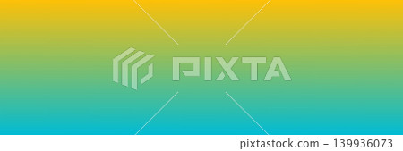 Abstract Yellow to Teal Linear Gradient Banner 139936073