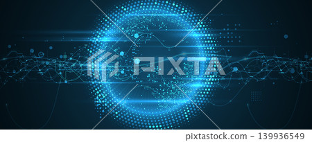 Digital cyberspace background representing big data, cloud computing, and AI Digital cyberspace background representing big data, cloud computing, and AI 139936549
