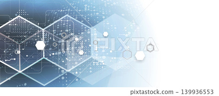 Digital cyberspace background representing big data, cloud computing, and AI 139936553