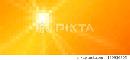 Pixelated sunbeam giving warm glowing light background Pixelated sunbeam giving warm glowing light background 139936805