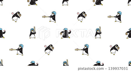 penguin seamless pattern baseball player softball sport ball bird cartoon doodle gift wrapping paper tile background illustration repeat wallpaper isolated design penguin seamless pattern baseball player softball sport ball bird cartoon doodle gift wrapping paper tile background illustration repeat wallpaper isolated design 139937031