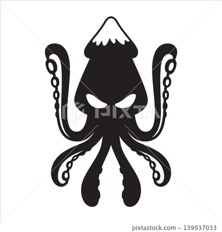 squid character cartoon icon logo octopus fish vector doodle symbol illustration isolated animal design squid character cartoon icon logo octopus fish vector doodle symbol illustration isolated animal design 139937033