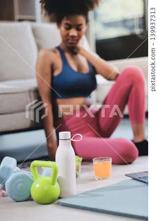 Women exercising in fitness studio yoga classes 139937313