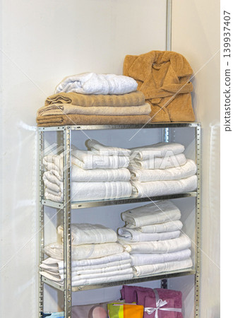 Bathrobe Terry Towels Shelf Bathrobe Terry Towels Shelf 139937407