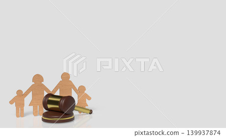 Family Law And Child Custody Protection 3d render. Family Law And Child Custody Protection 3d render. 139937874