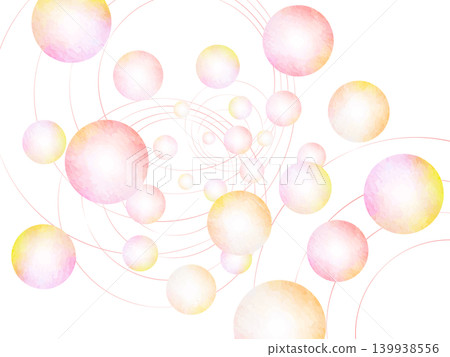 橙色球體背景插圖 139938556