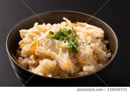 White maitake mushroom rice White maitake mushroom rice 139938723