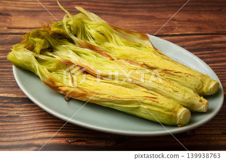 Grilled young corn Grilled young corn 139938763