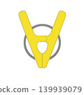 Yellow clothespins 139939079