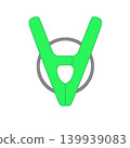 Green clothespin 139939083