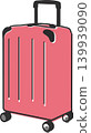 Pink suitcase illustration 139939090