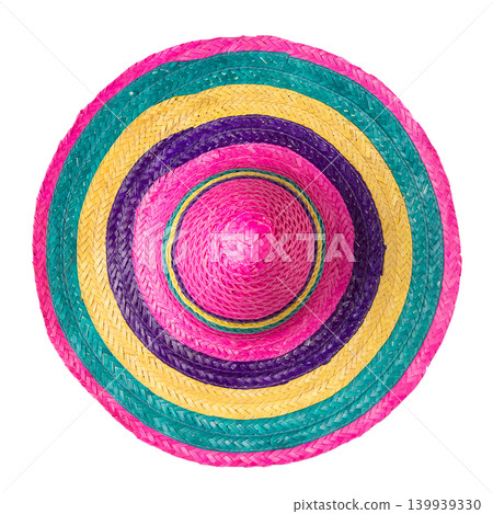 Mexican straw sombrero Mexican straw sombrero 139939330