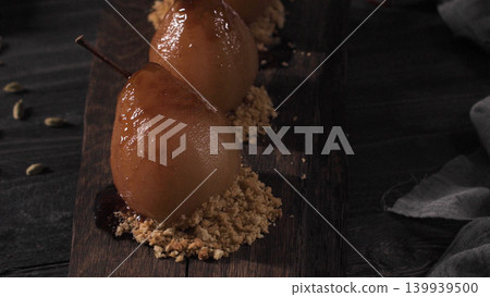 Poached pears Poached pears 139939500