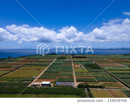 Aerial view of Ikei Island Aerial view of Ikei Island 139939768