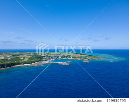 Aerial view of Aguni Island 139939795