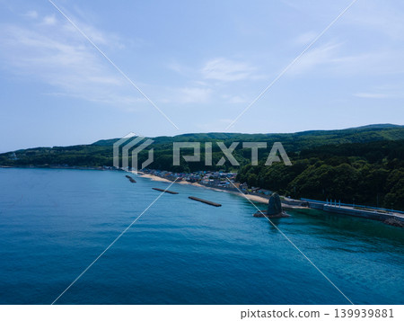 北海道奧尻島鳥瞰圖 北海道奧尻島鳥瞰圖 139939881