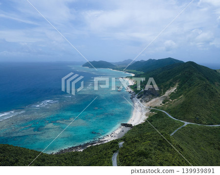 Iheya Island aerial view Iheya Island aerial view 139939891