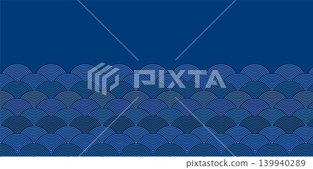 A background featuring a traditional Japanese Seigaiha (wave) pattern. A background featuring a traditional Japanese Seigaiha (wave) pattern. 139940289