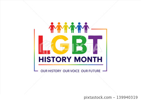 LGBT History Month Rainbow Frame LGBT History Month Rainbow Frame 139940319