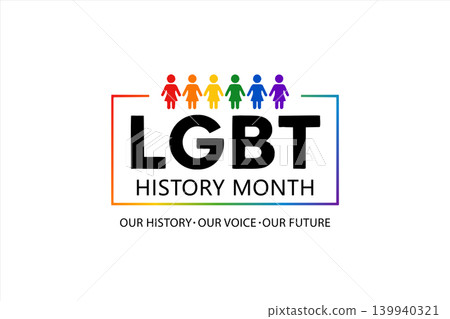 LGBT History Month Minimal Banner LGBT History Month Minimal Banner 139940321