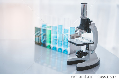 Microscope for laboratory research. Photo of a medical microscope and equipment,Scientific and healthcare research. Microscope for laboratory research. Photo of a medical microscope and equipment,Scientific and healthcare research. 139941042