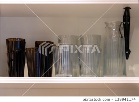 Glasses on store shelf Glasses on store shelf 139941174