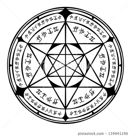 魔法陣（黑色） 139941298