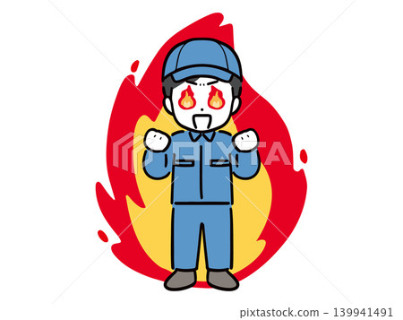 一位年輕的男工人,臉上帶著燦爛的笑容(全身正面照) 一位年輕的男工人,臉上帶著燦爛的笑容(全身正面照) 139941491