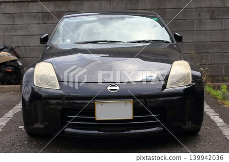 Black domestic sports car 139942036