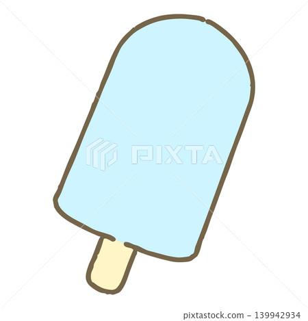 Cute summer simple motif icon, ice bar 139942934