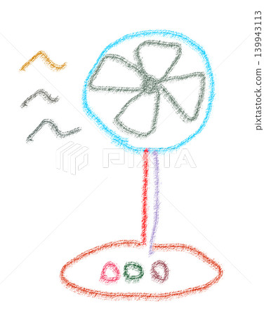 Hand-drawn illustration of a fan (transparent background/PNG) Hand-drawn illustration of a fan (transparent background/PNG) 139943113